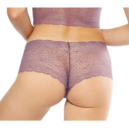 Women's Grape Luxe Lace Boxer Without Elastics